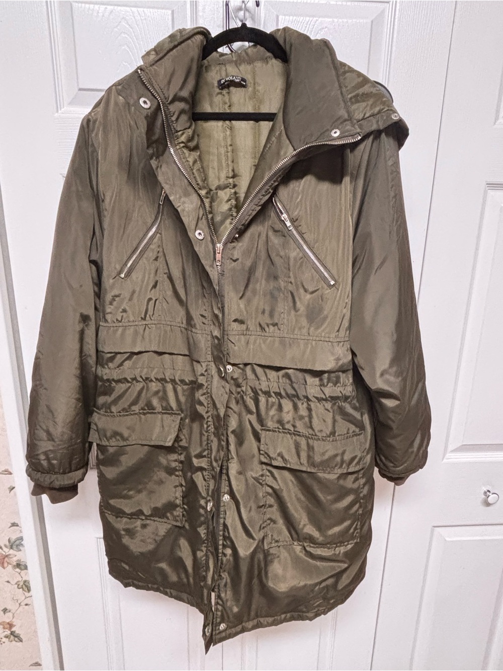 Olive Green Women's Parka Jacket